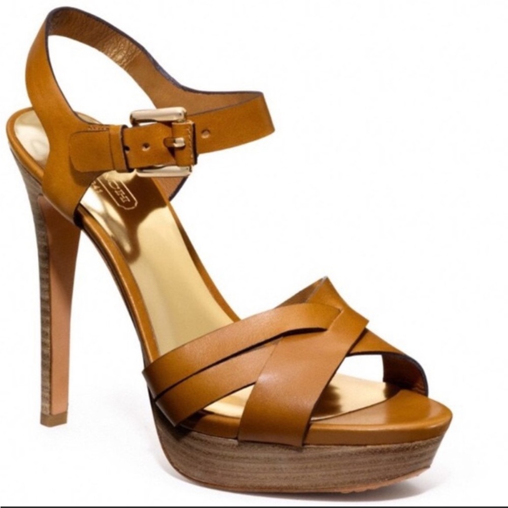COACH Dani Platform Heels 7.5